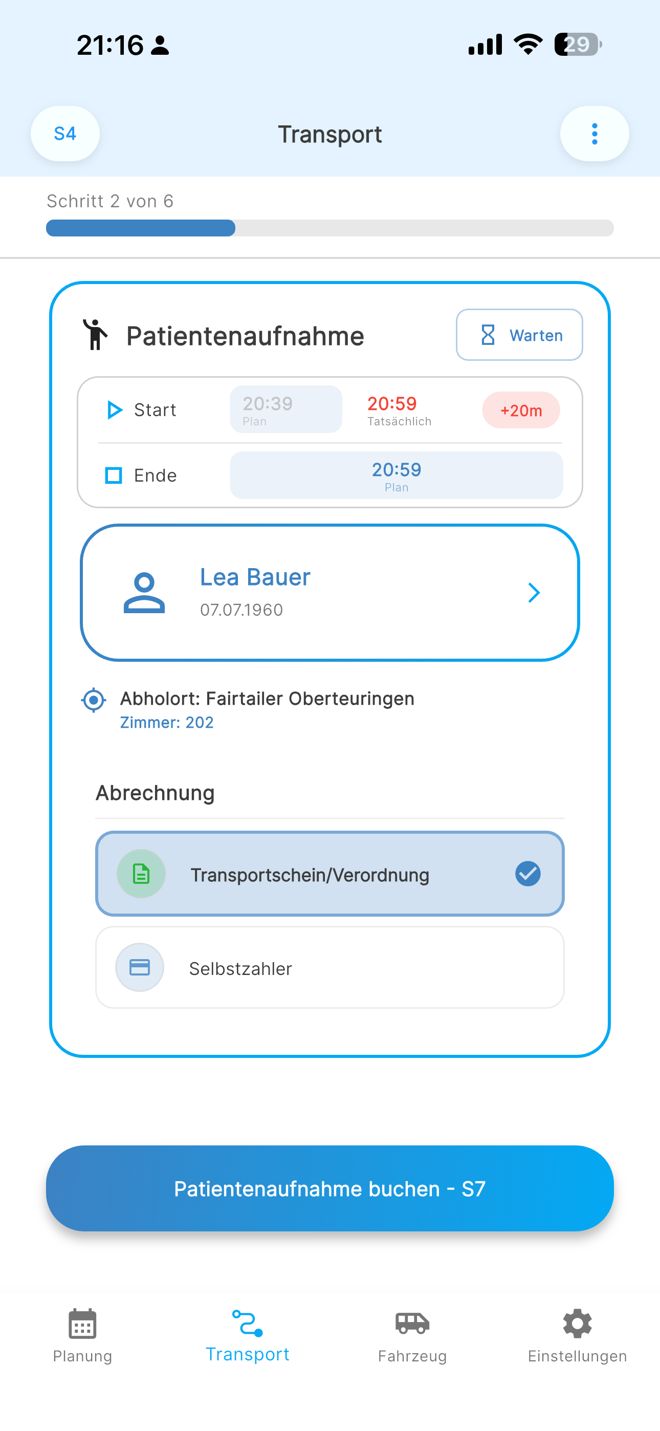 Crew App Screenshot 8 (Tagmodus)